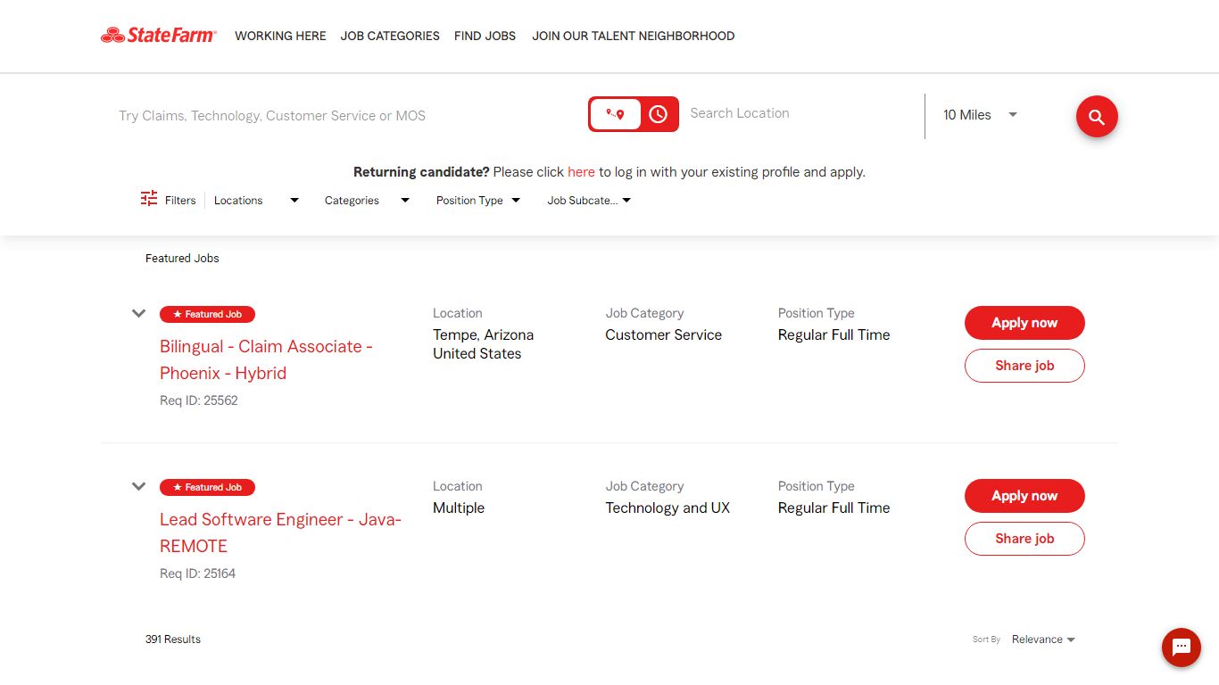 State Farm Careers Job Search - Jobs